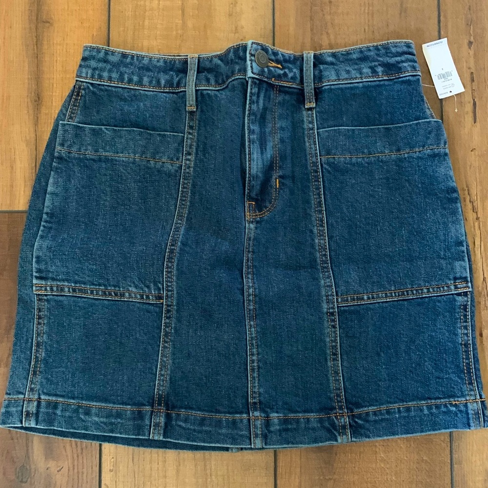 Jean mini skirt